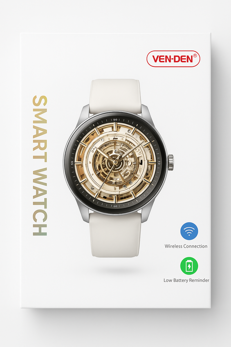 VEN-DEN VD-SW004 Smart Watch Men Women Skeleton Dial Bluetooth Fitness Tracker Waterproof Gift