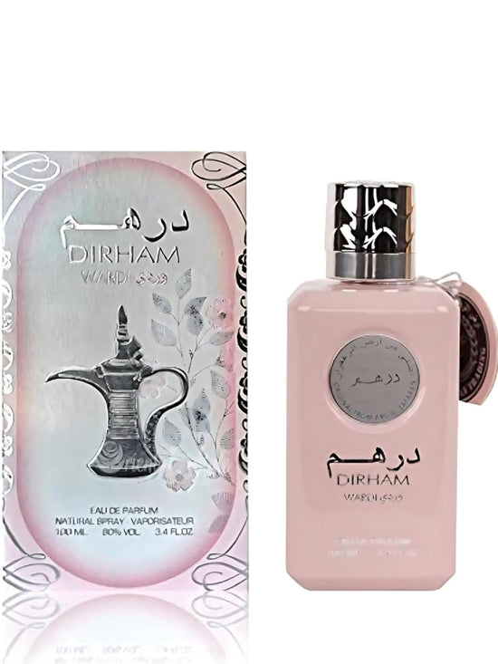 Dirham Wardi Eau de Parfum for Women - Elegant Floral Perfume Rose,Musk & Fruity