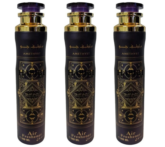 3x300ml Badee Al Oud Amethyst Air Freshener Rose Vanilla Oud By Lattafa Arabia