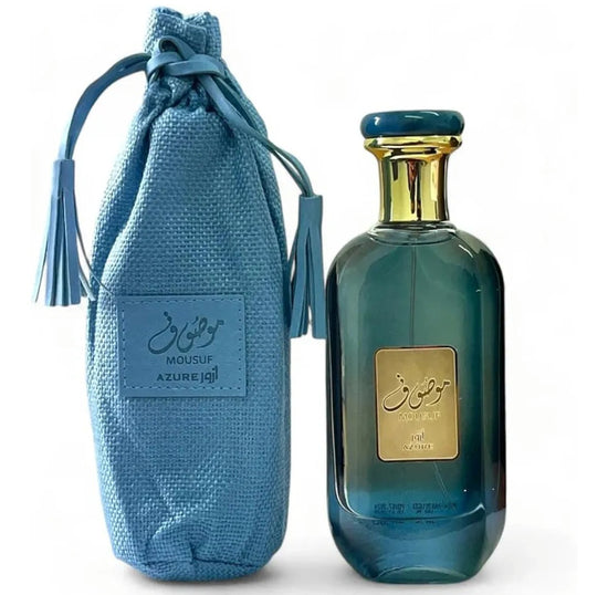 Mousuf Azure Eau de Parfum 100ml, Mens Womens Long Lasting Fragrance Elegant
